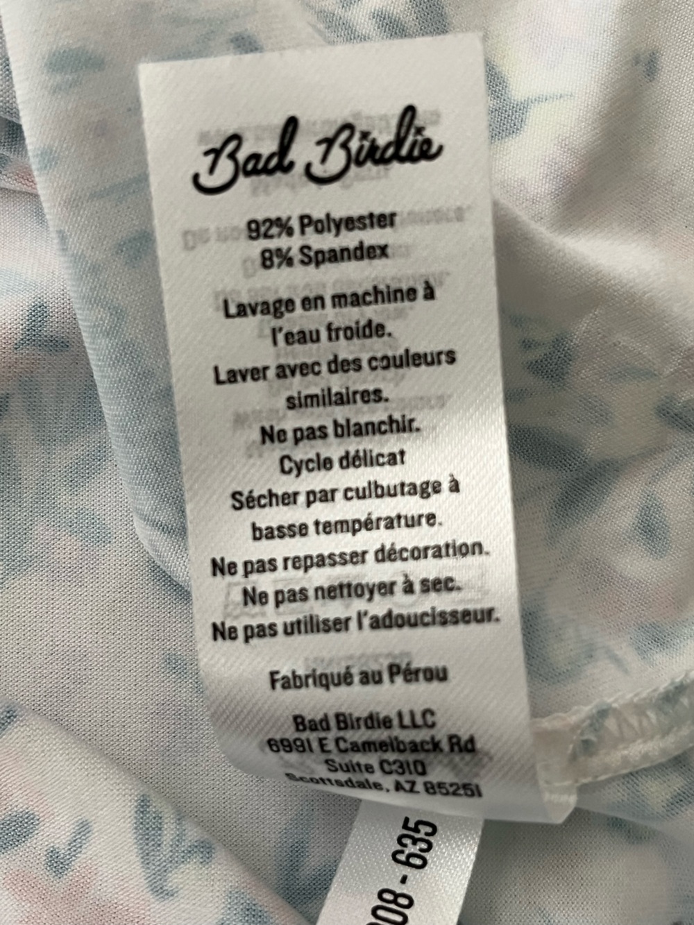 NWT Bad Birdie ladies UV quarter zip - Spring has Sprung size small - Picture 9 of 14
